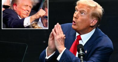 Trump prays on stage, thanks God for saving him in two assassination attempts