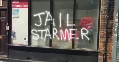 Investigation launched into ‘Jail Starmer’ graffiti at MP’s office | Politics News