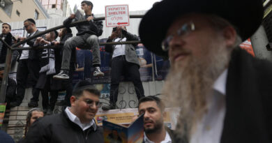 Jewish pilgrims journey from Israel to Ukraine, leaving one war for another