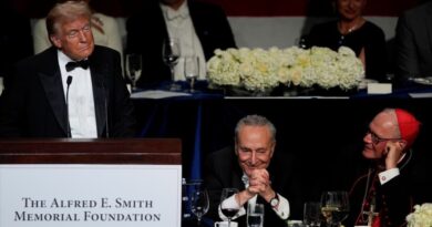 Trump roasts absent Harris at Al Smith dinner