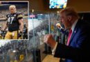 Donald Trump spotted at Jets-Steelers game, posts jacked-up pic of himself in Pittsburgh uniform