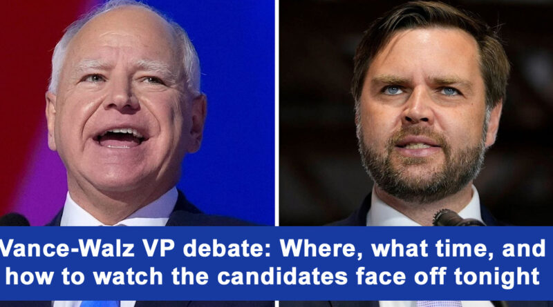 Walz, Vance face off in 2024 vice presidential debate