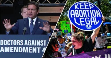 DeSantis campaigns against high-stakes abortion measure on Florida ballot