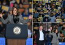 Kamala Harris silences raucous Michigan rally-goers with bizarre joke: ‘Shout your own name’