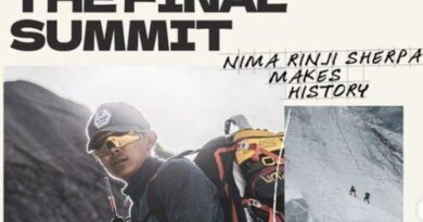 Nepali mountaineer Nima Rinji Sherpa becomes youngest to climb all 14 of the world’s highest peaks