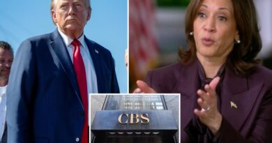 Trump threatens ‘possible litigation’ against CBS News in letter demanding unedited transcript of Harris’ ‘60 Minutes’ interview 