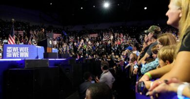 ‘Take our lives seriously,’ Michelle Obama pleads as she rallies for Kamala Harris in Michigan