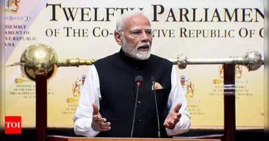 ‘Democracy first, humanity first’: What PM Modi said in Guyanese parliament | India News