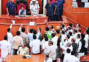 Uproar in Odisha House as opposition protests display of ‘distorted’ Preamble | India News