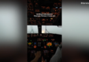 Flight attendant’s viral video shows pilots landing in heavy rainstorm