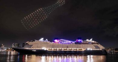 Watch: Disney christened its new cruise ship with an eye-popping 1,000-plus drone show