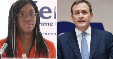 No job for Tom Tugendhat in Kemi Badenoch’s shadow cabinet as Chris Philp appointed shadow home secretary | Politics News