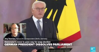 Germany's president dissolves parliament, sets national election for Feb. 23