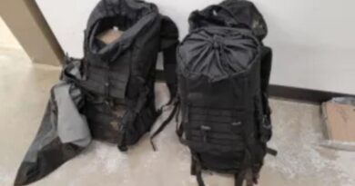 Backpacks full of $1.1 million worth of cocaine found in wooded area near border with Canada