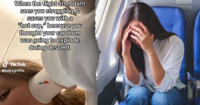 Flight passenger goes viral for revealing how crew member ‘saved’ her with hack to relieve ‘airplane ear’