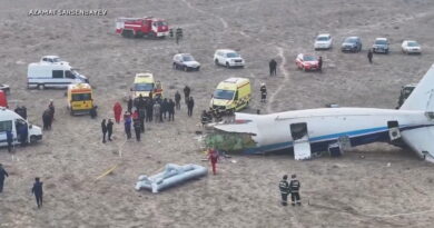 Passenger airliner crashes in Kazakhstan