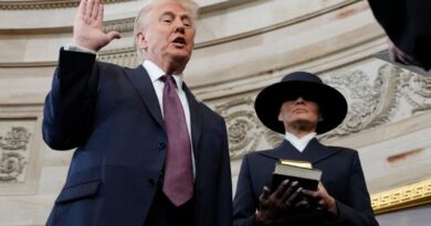 Trump did not put his hand on the Bible at inauguration. Here’s what to know about the tradition.