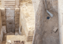 Excavation site contained false door made of pink granite at Egyptian tomb: officials