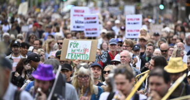 Thousands rally in Sweden to protest climate policies ahead of general election