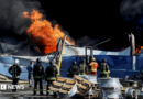 At least 37 dead and hundreds evacuated after strike on Kyiv warehouse