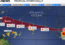 Tropical Storm Dolly forms in the Atlantic Ocean