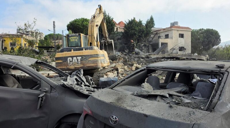 Israeli strikes in southern Lebanese village kill 11, state media say